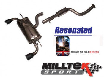 Focus ST Mk2 Milltek Sport Cat Back System available in Non Resonated & Resonated (Quieter)