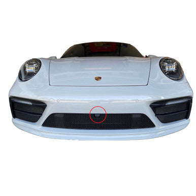 Zunsport Porsche Carrera 992 (Sport Design Package) with Front Driving Camera - Front Grille Set - Black