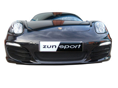 Zunsport Porsche Boxster 981 - Front Grille Set (With Parking Sensors) - Black