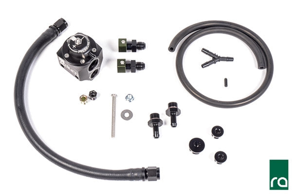 Radium Fuel Pressure Regulator, FPR Kit, 08-17 Subaru STi, Black