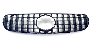 Zunsport compatible with Mercedes GLC Class X253 2015 - 2018 AMG GT-R Panamericana Style Front Grille - Black