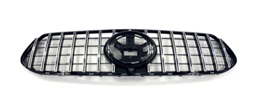 Zunsport compatible with Mercedes Mercedes GLE Class W167 AMG GT-R Panamericana Style Front Grille - Black / Chrome Finish