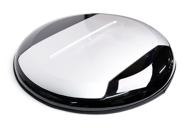 Zunsport compatible with Land Rover Defender Spare Wheel Cover - Matt Silver Finish