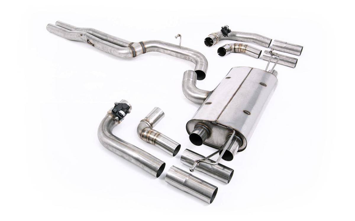 80mm Non Resonated (Louder) OPF/GPF Back Exhaust System For Audi RS3 8Y Saloon/Sedan