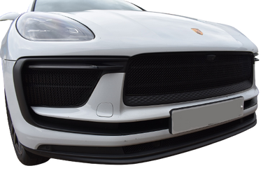 Zunsport Porsche Macan S and GTS 2021 Facelift / 2022 with Driving Camera - Front Grille Set - Black