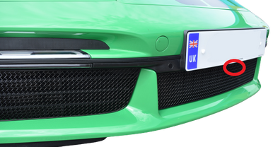 Zunsport Porsche 992 Turbo S - Front Grille Set with Front Driving Camera - Black