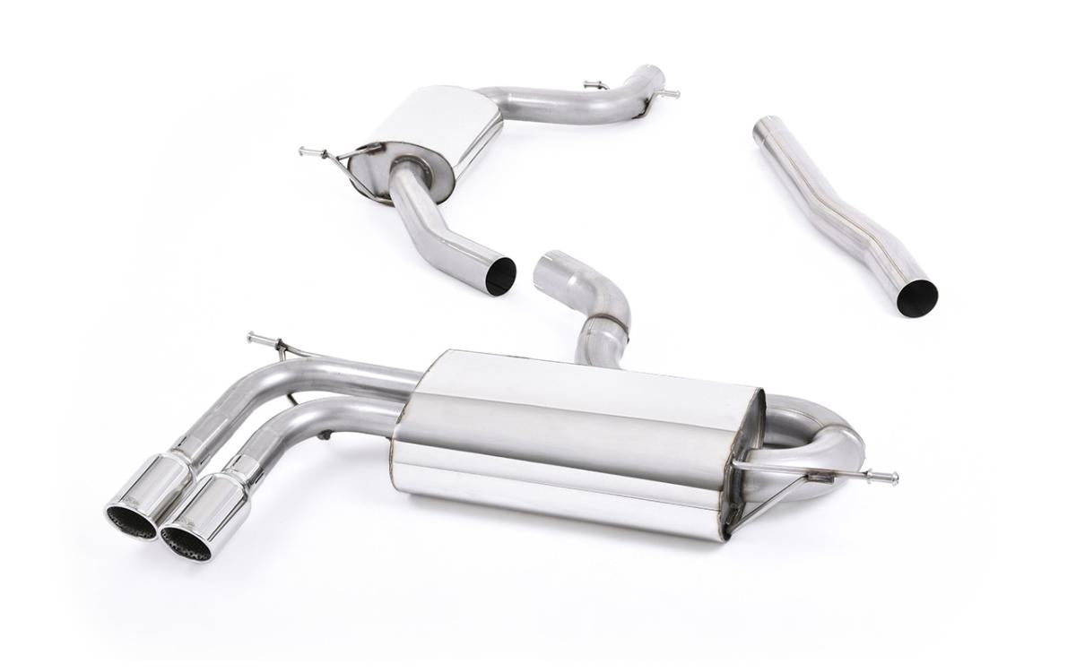 Audi A3 1.8 TSI - Resonated (Quieter) Cat-Back Exhaust System with Polished Trims