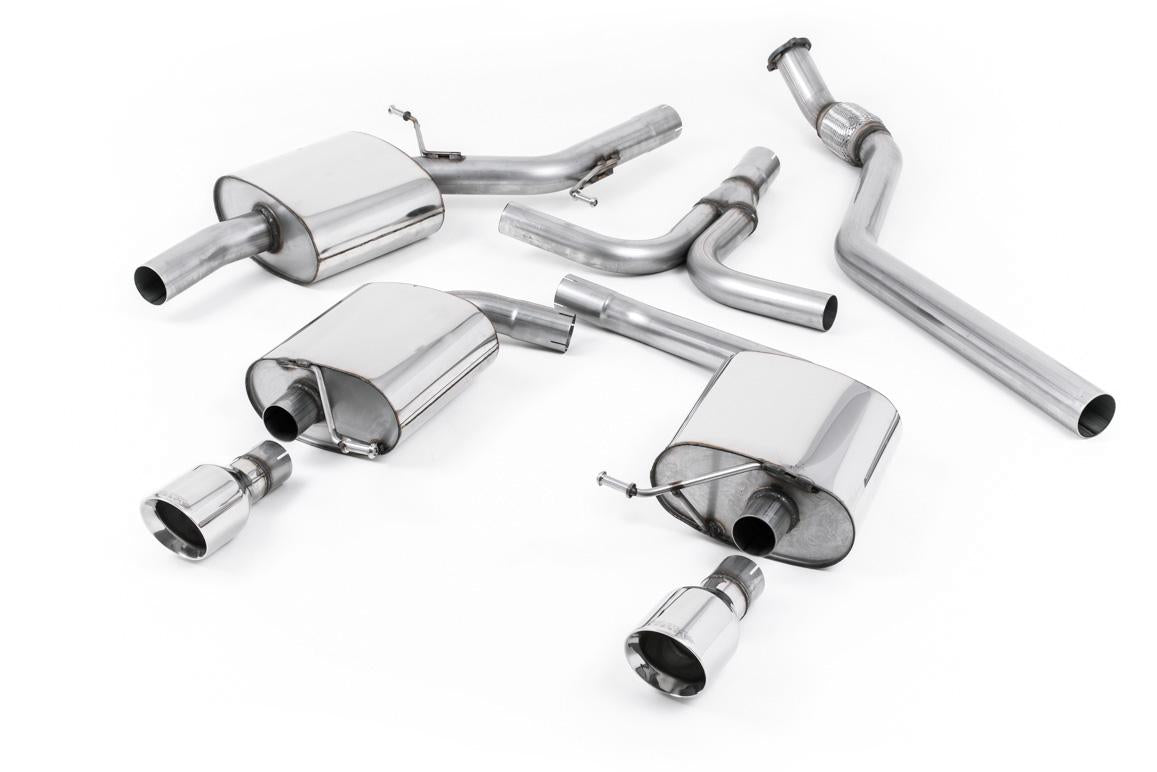 Audi A5 2.0 TFSI - Cat-Back Exhaust System with Polished Dual Outlet Trims