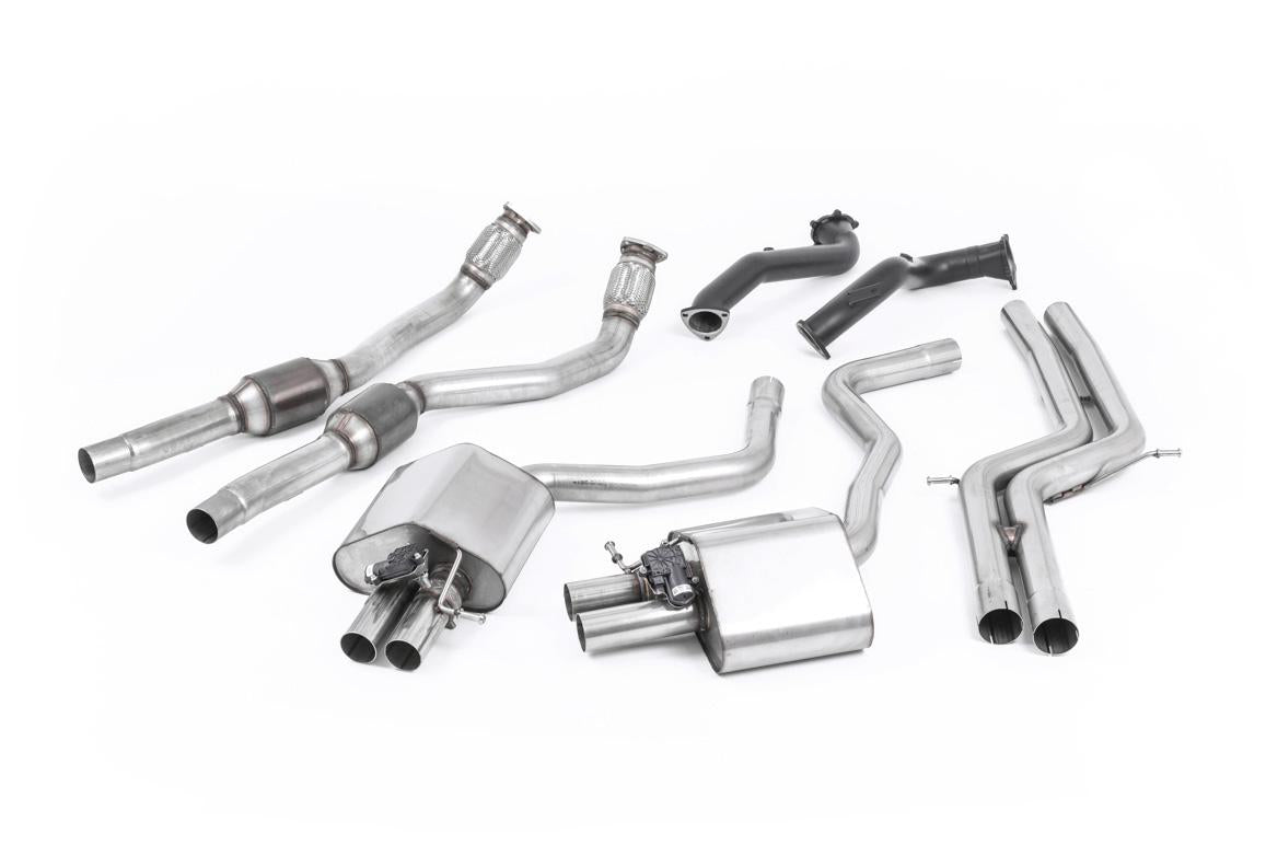 Audi RS6/RS7 C7 - Non-Resonated (Louder) Complete Exhaust System - Uses OE Trims