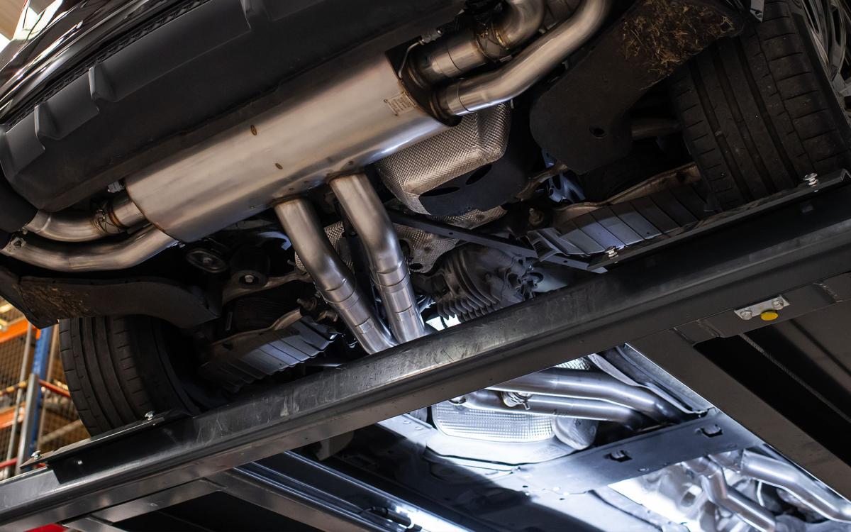Audi SQ8 4.0 V8 Bi-Turbo (Facelift) - Front Pipe Back System with Brushed Titanium Tips