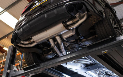 Audi SQ8 4.0 V8 Bi-Turbo (Facelift) - Front Pipe Back System with Cerakote Black Tips