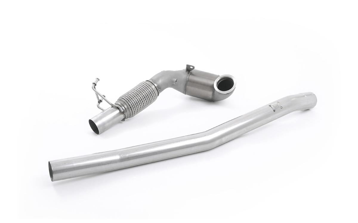 Audi TTS MK3 Non GPF models - Stainless Steel Cast Large Bore Downpipe with Hi-Flow Sports Catalyst (For Milltek Race Cat-Back)