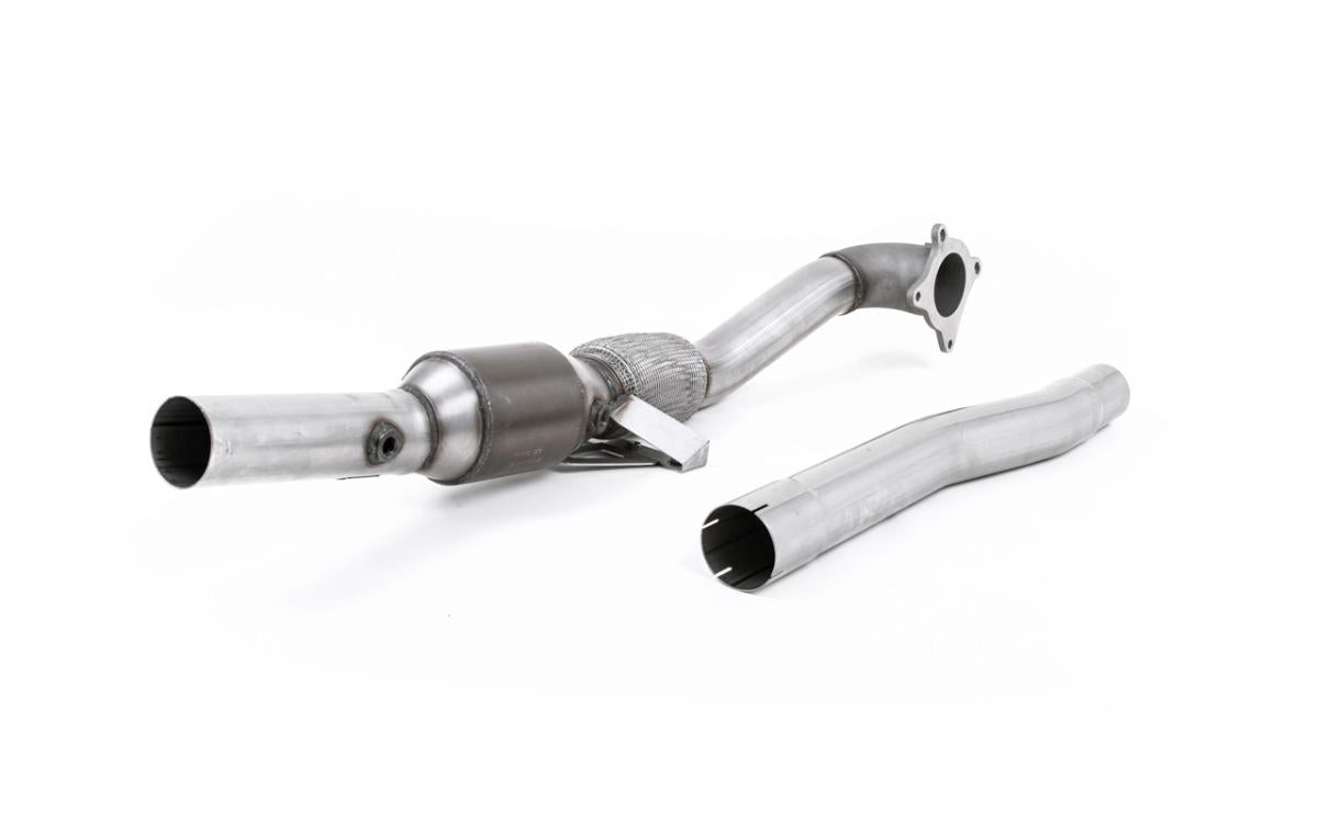 Audi TT MK2 2.0 2WD - Stainless Steel Cast Large Bore Downpipe with Hi-Flow Sports Catalyst (For Milltek Race Cat-Back)