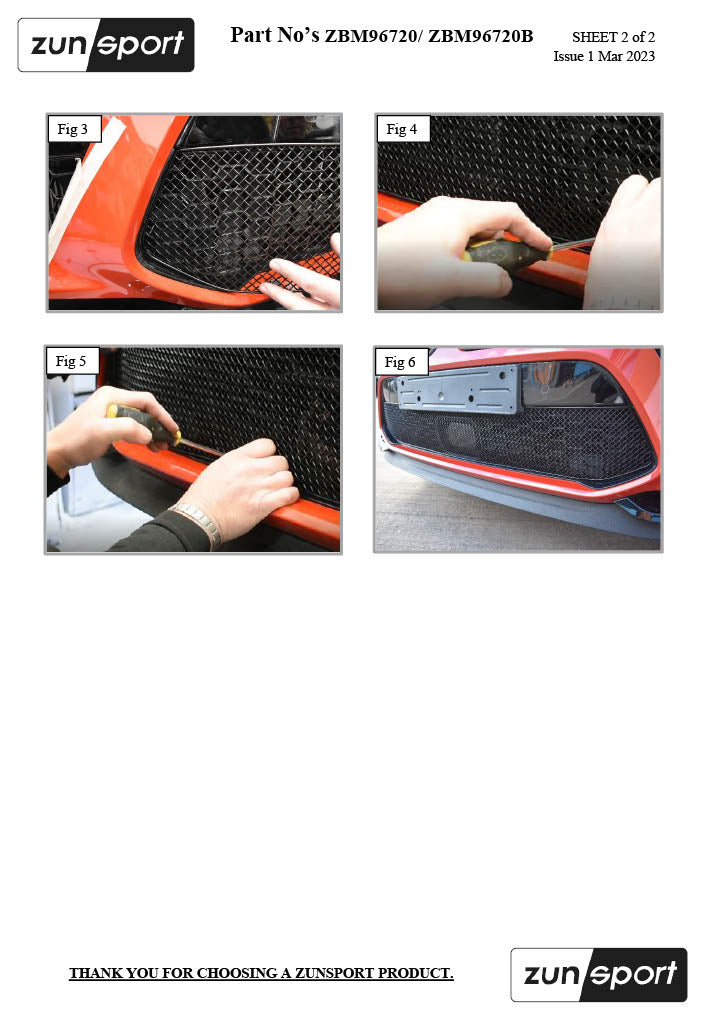 Zunsport BMW X6 M Competition - Centre Grille