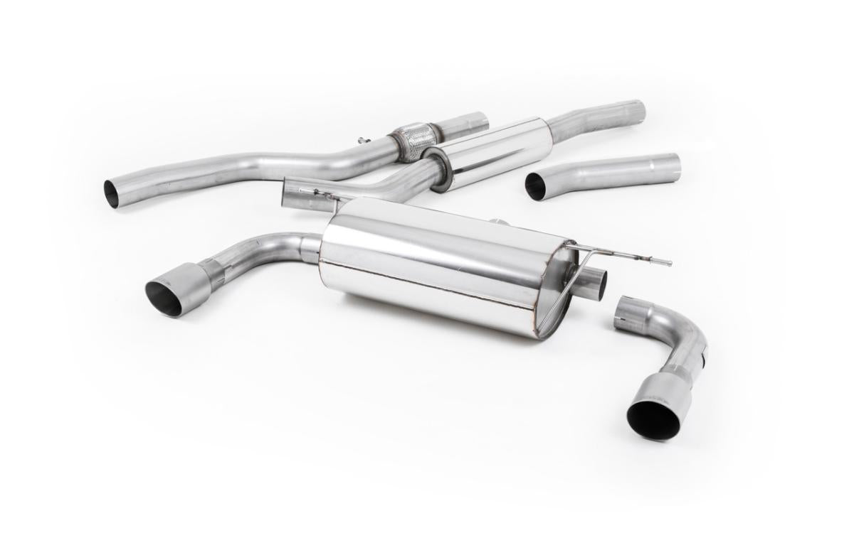 BMW 4 Series F32 428i Auto - Resonated (Quieter) Cat-Back Exhaust System with Titanium Trims (For 435i M Sport Valance)