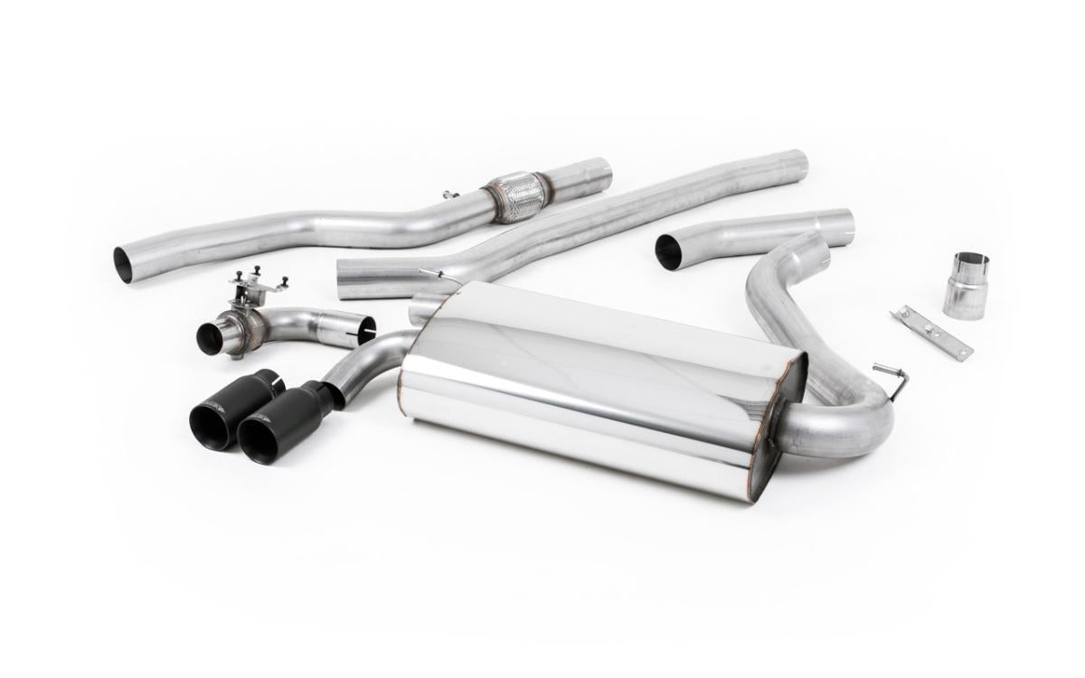 BMW 4 Series F32 428i Manual - Non-Resonated (Louder) Cat-Back Exhaust System Cerakote Black Trims