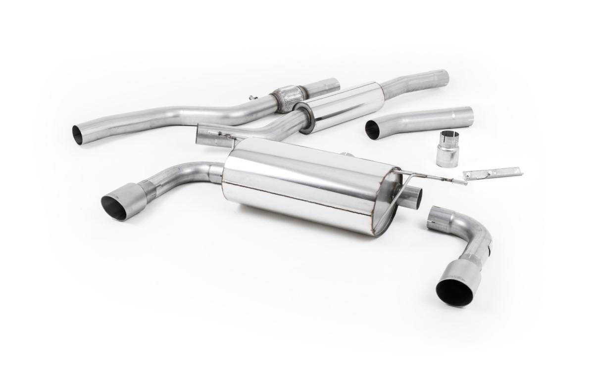 BMW 4 Series F32 428i Manual - Resonated (Quieter) Cat-Back Exhaust System with Titanium Trims (For 435i M Sport Valance)