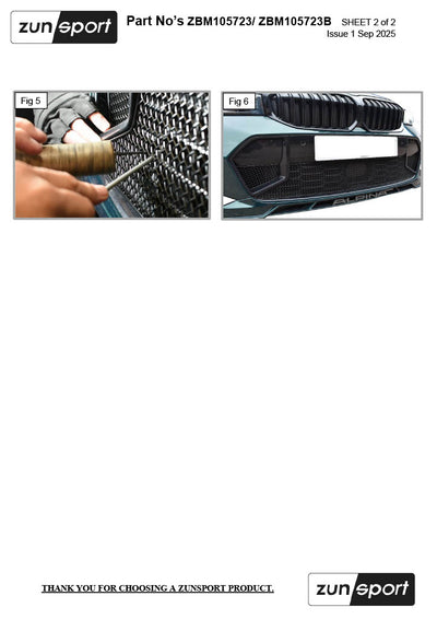 Zunsport BMW Alpina B3 Biturbo - Front Grille Set