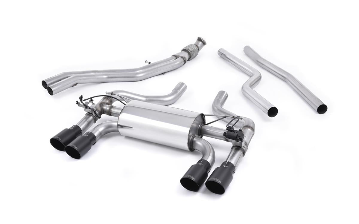 BMW F87 M2 - Cat-Back Exhaust System with Cerakote Black GT-90 Trims