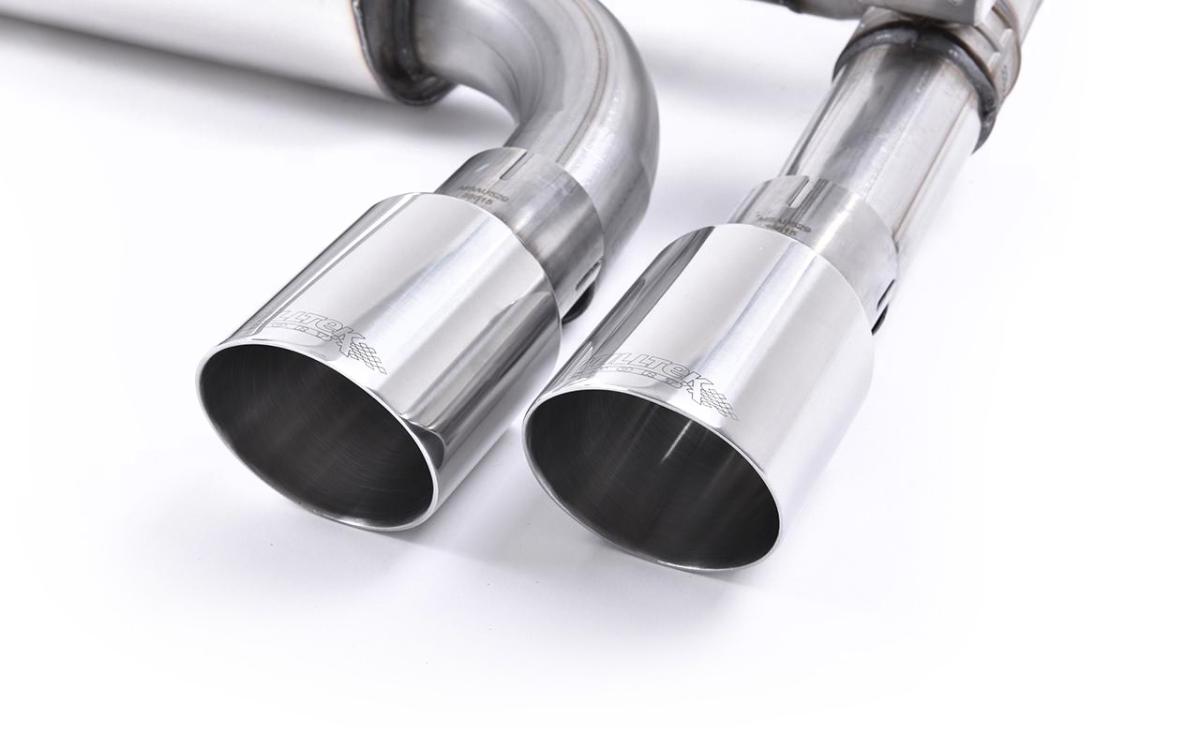 BMW F87 M2 - Cat-Back Exhaust System with Polished GT-90 Trims