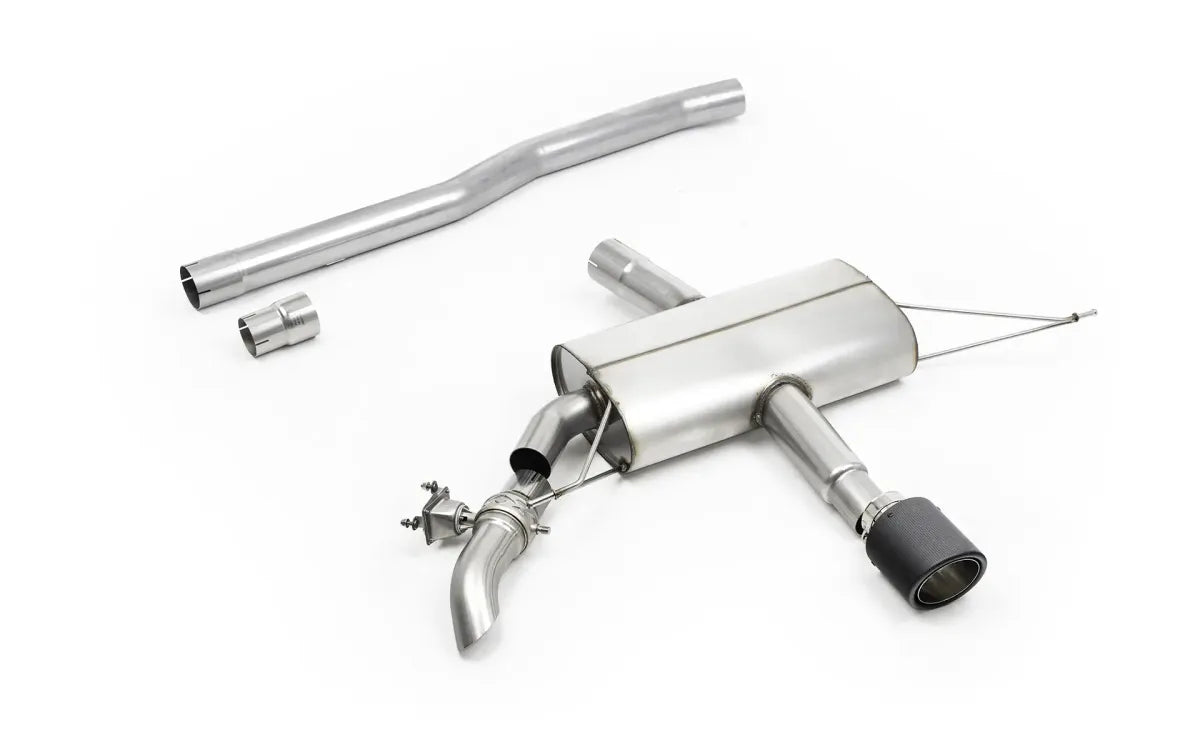 F66 Mini JCW - Non-Resonated Particulate Filter-back System with Carbon Tips