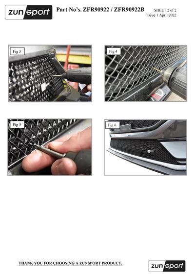 Zunsport Ford Fiesta ST MK8.5 - Lower Grille