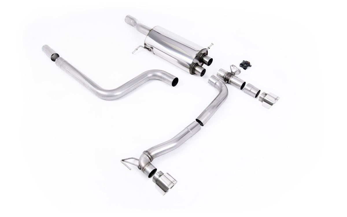 Ford Fiesta MK8/8.5 ST 1.5 - GPF Back Maxton Designs Dual Outlet System with Polished GT-100 Trims