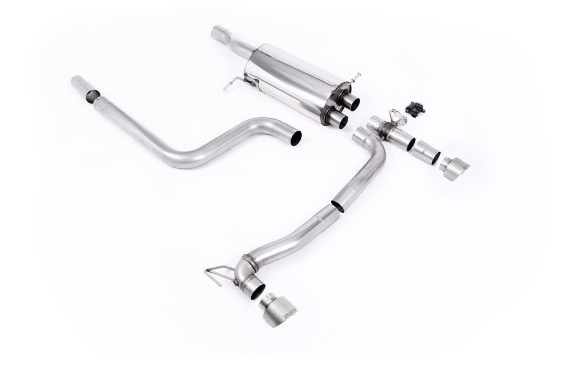 Ford Fiesta MK8/8.5 ST 1.5 - GPF Back Maxton Designs Dual Outlet System with Titanium GT-100 Trims