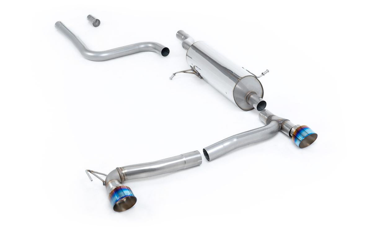 Ford Fiesta MK8 1.0T ST Line (Dual Outlets) - GPF/OPF Back Resonated with Burnt/Blue Titanium GT-100 Trims (Includes Diffuser)