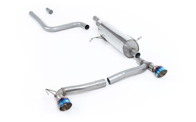 Ford Fiesta MK8 1.0T ST Line (Dual Outlets) - GPF/OPF Back Resonated with Burnt/Blue Titanium GT-100 Trims (Includes Diffuser)