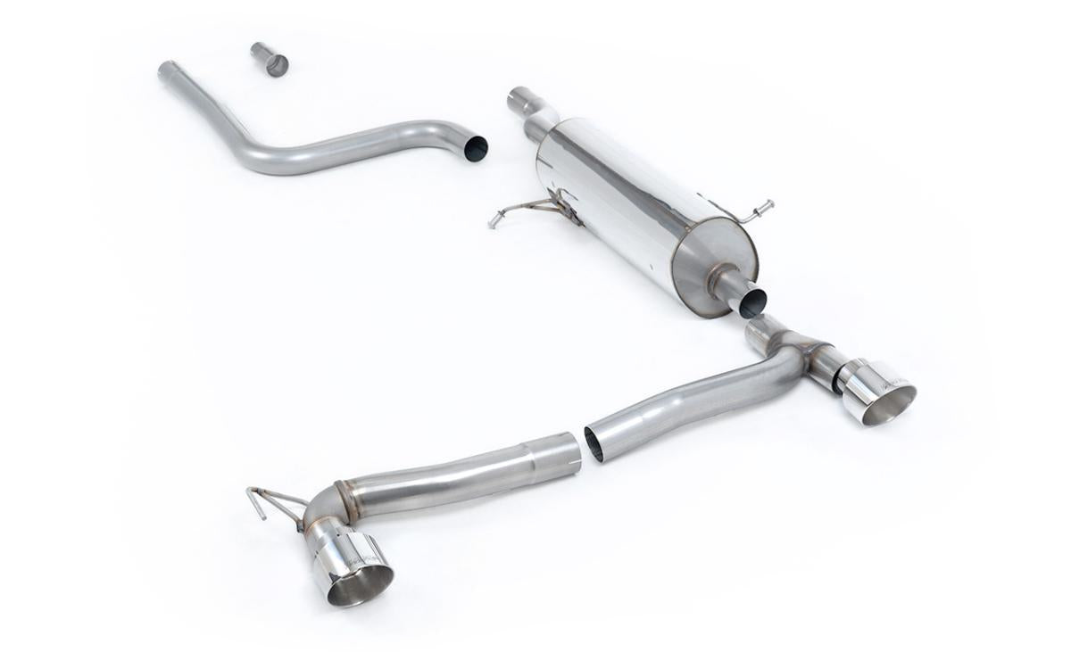 Ford Fiesta MK8 1.0T ST Line (Dual Outlets) - GPF/OPF Back Resonated with Polished GT-100 Trims (Includes Diffuser)