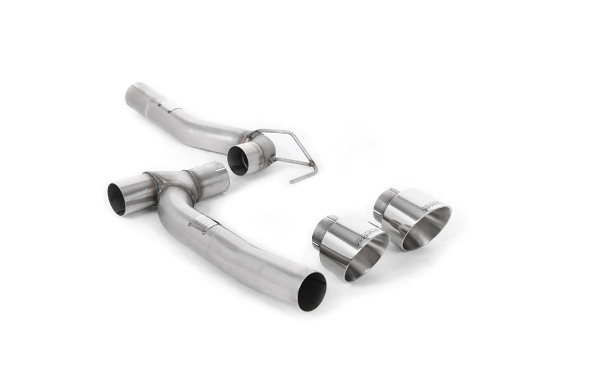 Ford Fiesta MK8 1.0T ST Line (Dual Outlets) - Upgrade Kit for Existing Milltek Cat Back Systems with Polished GT-100 Trims (Includes Diffuser)