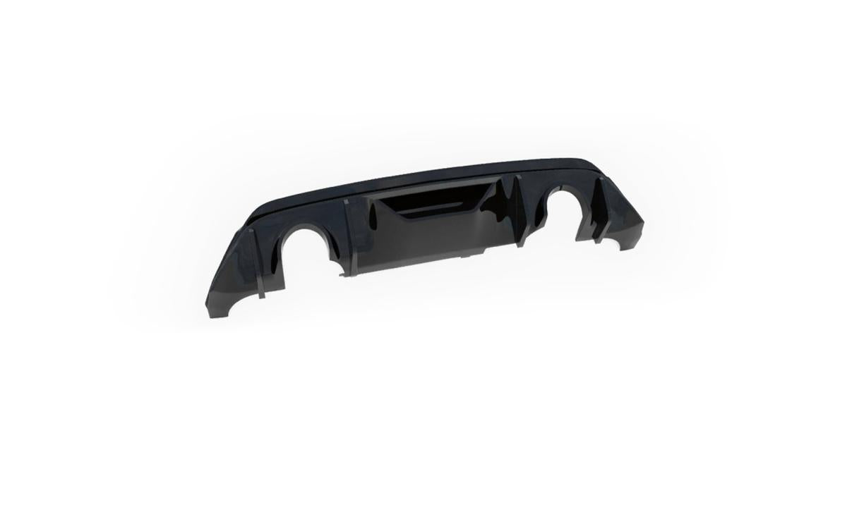 Ford Fiesta MK8 1.0T ST Line (GPF Models) Dual Outlets - Resonated (Quieter) GPF/OPF Back with Brushed Titanium GT-100 Trims (Includes Maxton Diffuser)
