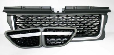 Zunsport Range Rover Sport (L320) Grey and Black Grille with Silver Trim 3 Piece Set