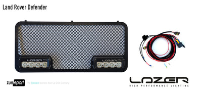 Zunsport Lazer: LandRover Defender - Upper Grille with RS4 Lights