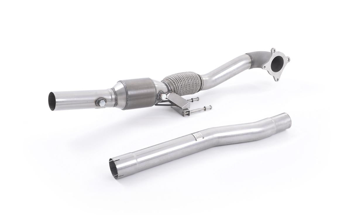 Large Bore Cast Downpipe with Race Cat (For Milltek Cat-back) (Audi/Seat/Skoda/VW)