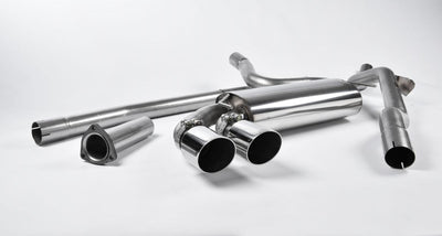 Audi Coupe UR Quattro 10V - Non-Resonated (Louder) Downpipe-Back Exhaust System with Polished OEM-Style Tips