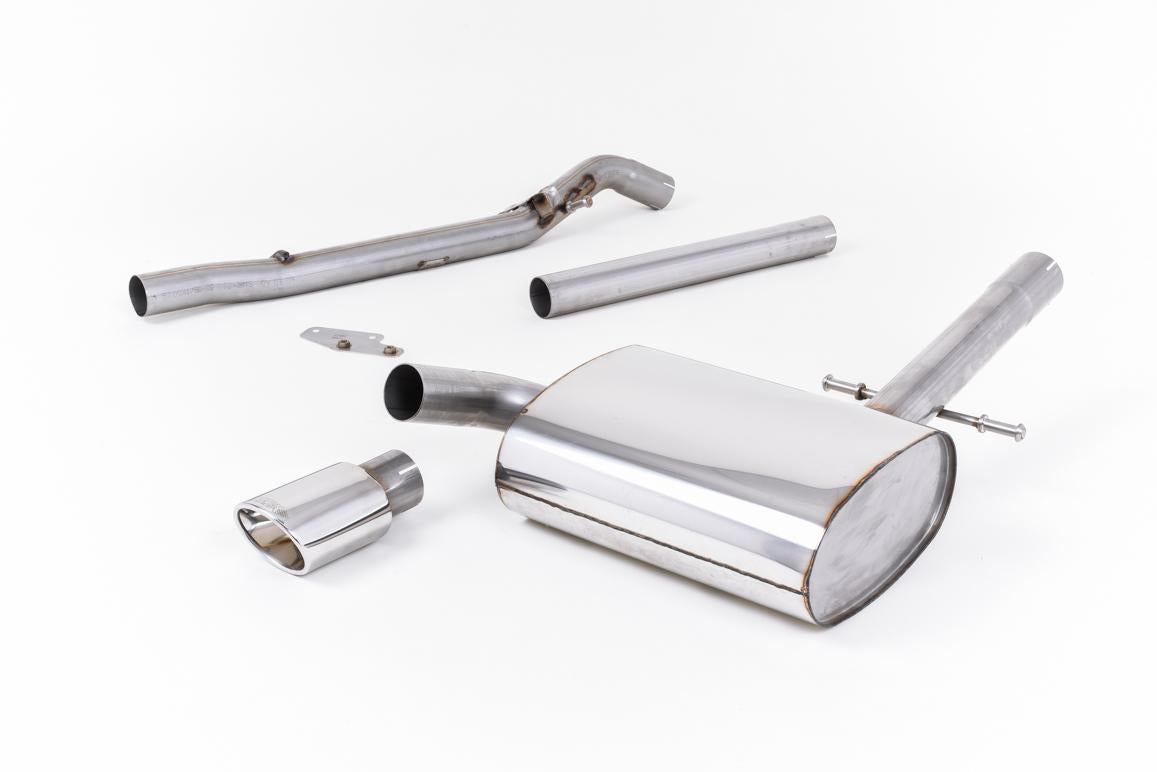 VW Corrado VR6 (1992 - 1995) - Non-Resonated (Louder) Cat-Back Exhaust System with Polished Oval Tip