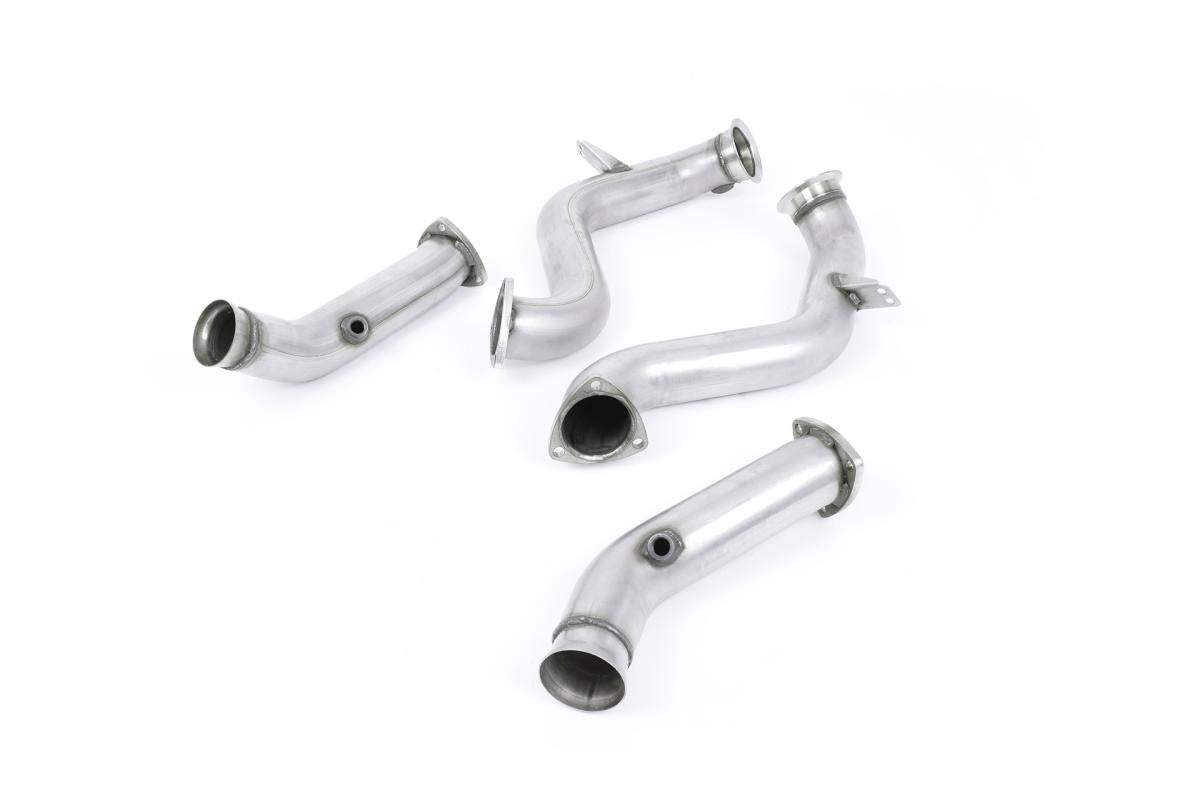 Mercedes C63/C63S W205 & E63S AMG - Large Bore Downpipe Pair with Catalyst Delete (For Milltek or OE Exhaust)
