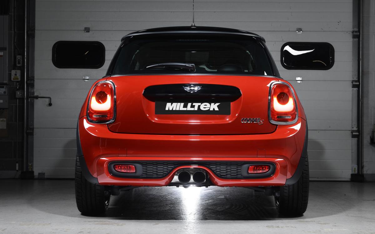 Mini Cooper S F56 - Valved & Non-Resonated (Louder) Cat-Back Exhaust System with Cerakote Black Tips