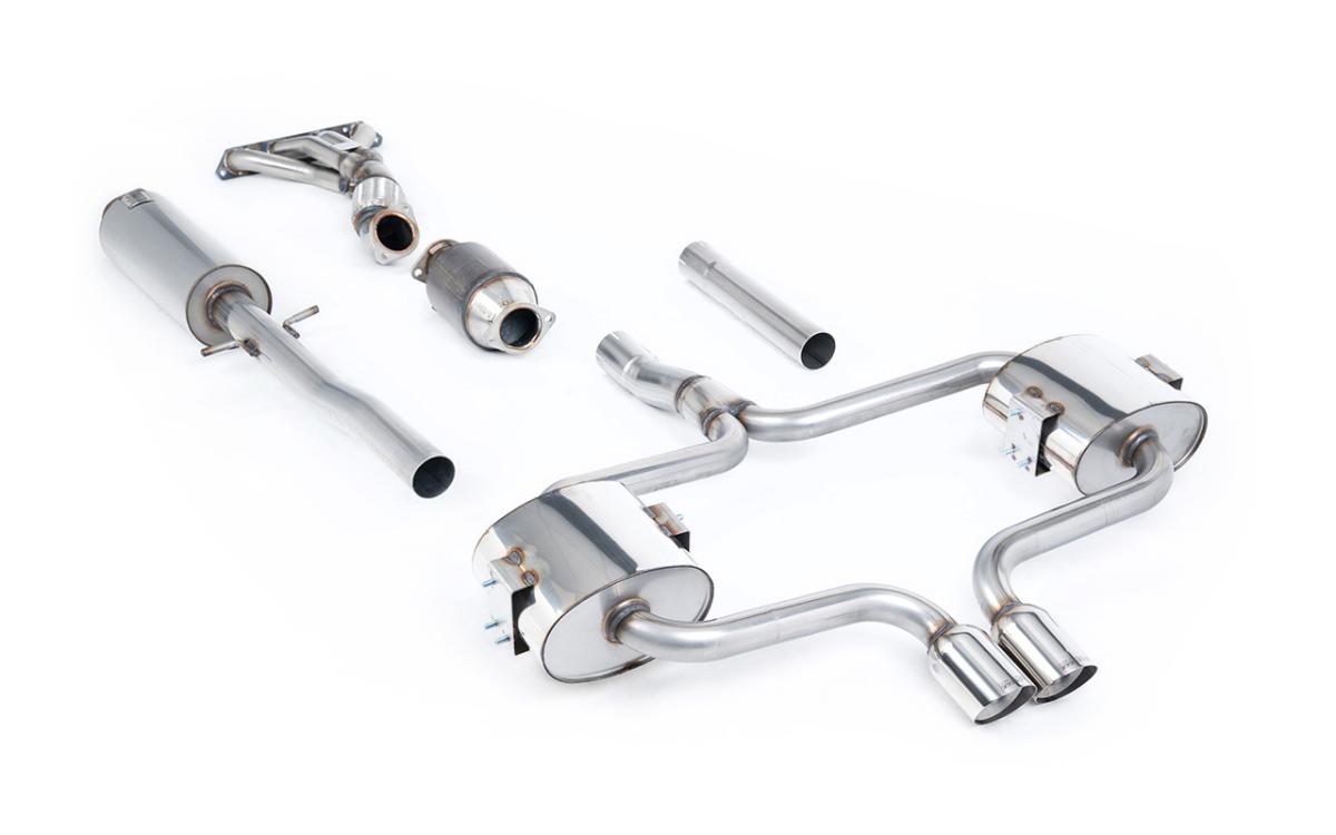 Mini Cooper S R52 - Full Resonated (Quieter) Exhaust System with Hi-Flow Sports Catalyst & Polished Trims