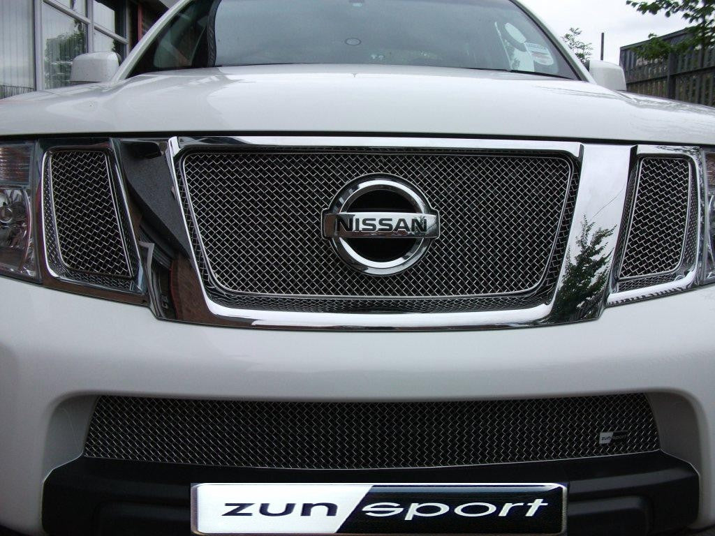 Zunsport Nissan Navara - Front Grille Set (2010 to 2013) - Silver Finish