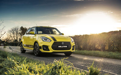 Suzuki Swift Sport 1.4 BoosterJet - Non-Resonated (Louder) Cat-Back Exhaust System with GT-115 Burnt Titanium Trims
