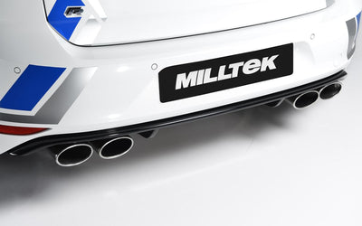 VW Golf R MK7 2.0 TSI (76.2mm systems) - Non-Resonated RACE (Louder) Cat-Back Exhaust System with Polished Oval Tips