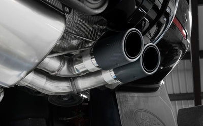 Land Rover Defender 110 2.0 I4 P300 & P400e - OPF/GPF Back System Non Resonated (Louder) with JET-90 Carbon Trims