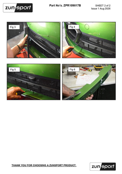 Zunsport Porsche Panamera 971 GTS PDK with ACC and Front Driving Camera Centre Grille Set