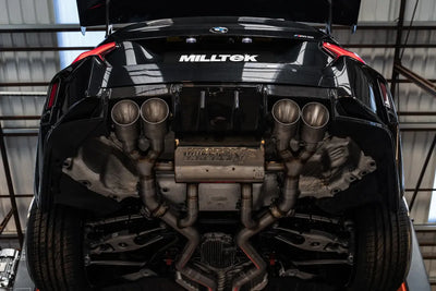 BMW G87 M2 - Cat-Back Resonated, Including Resonated 3" GPF Bypass - with GT-115 Cerakote Black Trims
