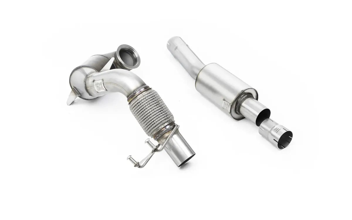 VW Polo GTI 2.0 TSI (AW - 5 Door/Non GPF Models) - Resonated Downpipe and Race Cat for OE Cat Back