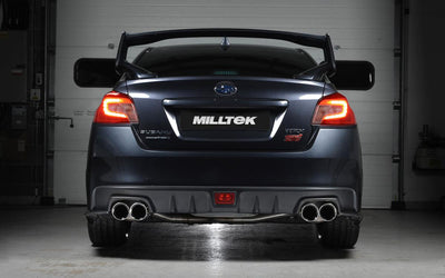 Subraru Impreza WRX & STi (2014 - 2021) - Resonated (Quieter) Cat-Back Exhaust System with MSUB169 Connector & Polished GT-100 Tips