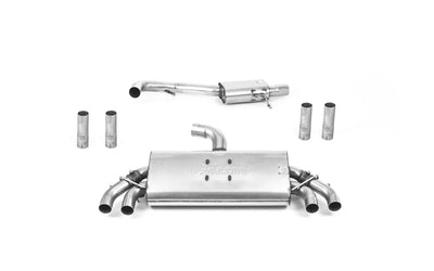 Audi S3 8V.2 - Resonated (Quieter) GPF/OPF-Back Exhaust System with Quad Oval Polished Trims